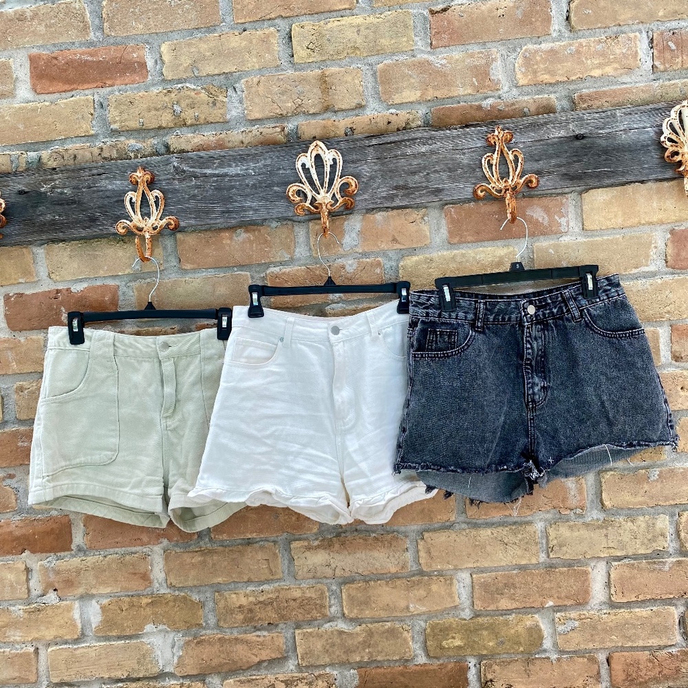 Lot of Three High Waisted Shorts